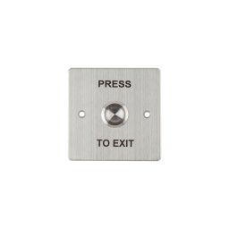 Mikrokapcsolós nyomógomb pajzzsal - NO/NC - INOX pajzzsal 86x86 - cseppálló (IP67) S88622D