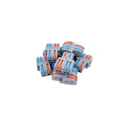 Gyorcsatlakozó 2x2 utas elosztáshoz 0,08 - 2,5 mm² vezetékhez 10 darabos csomag LA-FD-24(P10)