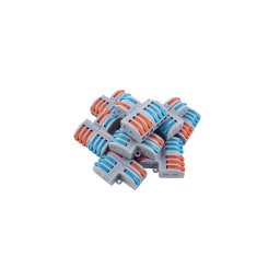 Gyorcsatlakozó 2x3 utas elosztáshoz 0,08 - 2,5 mm² vezetékhez 10 darabos csomag LA-FD-26(P10)