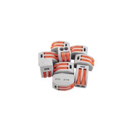 Gyorscsatlakozó 2-es 0,08 - 2,5 mm² vezetékhez 10 darabos csomag LA-PCT-212(P10)