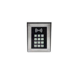 DP kártyaolvasó és kódzár fizikai nyomógombbal INOX esővédővel DP101-INOX-RS