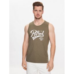 Petrol Industries Trikó M-1030-SLR753 Zöld Regular Fit