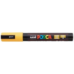 UNI Dekormarker, 1,8-2,5 mm, UNI "Posca PC-5M", okker