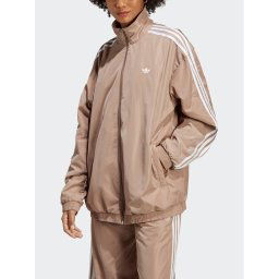 adidas Pulóver Oversized Track Top IP7143 Barna Loose Fit