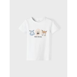 NAME IT Póló 13217646 Fehér Regular Fit