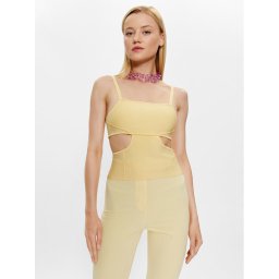 Patrizia Pepe Felső 2K0172/K095-Y433 Sárga Slim Fit