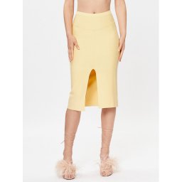 Patrizia Pepe Ceruzaszoknya 2G0899/K095-Y433 Sárga Slim Fit