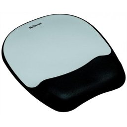 Egéralátét csuklótámasszal, habtöltésű, FELLOWES \Memory Foam\, szürke