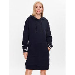 Tommy Hilfiger Kötött ruha Monotype WW0WW38844 Sötétkék Regular Fit