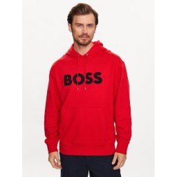 Boss Pulóver 50486243 Piros Oversize