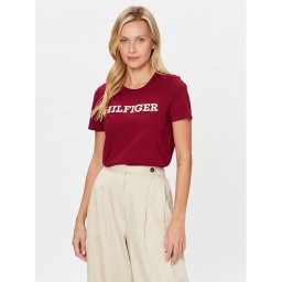 Tommy Hilfiger Póló Monotype WW0WW40057 Piros Regular Fit