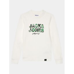 Jack&Jones Junior Pulóver 12235517 Fehér Standard Fit
