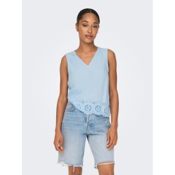 ONLY Blúz 15296317 Kék Regular Fit