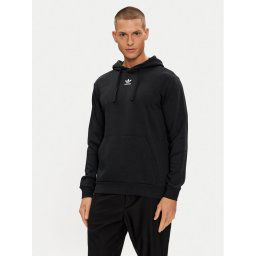 adidas Pulóver Essentials+ Made With Hemp HR8618 Fekete Regular Fit