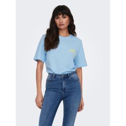 ONLY Póló 15295382 Kék Regular Fit
