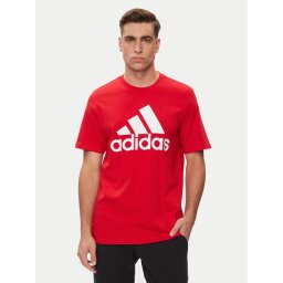 adidas Póló Essentials Single Jersey Big Logo T-Shirt IC9352 Piros Regular Fit