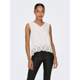 ONLY Blúz 15296317 Fehér Regular Fit