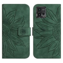 ART SUN FLOWER Pénztárca tok szíjjal Motorola Moto G72 zöld