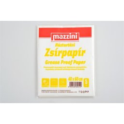 MAZZINI Háztartási zsírpapír, íves, 5 ív, 40x60 cm, MAZZINI