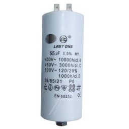 Mosógép indítókondenzátor 55UF 450V
