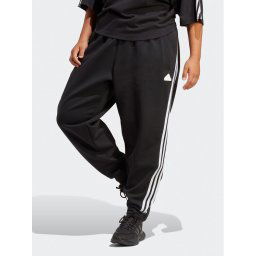 adidas Melegítő alsó Future Icons 3-Stripes Regular Tracksuit Bottoms (Plus Size) HT4703 Fekete Regular Fit