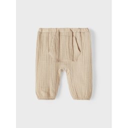 NAME IT Szövet nadrág 13216654 Bézs Regular Fit