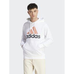 adidas Pulóver Essentials Logo IJ8573 Fehér Regular Fit