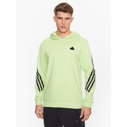 adidas Pulóver Future Icons 3-Stripes Hoodie IJ8866 Zöld Regular Fit