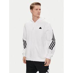 adidas Pulóver Future Icons 3-Stripes Full-Zip Hoodie IC8258 Fehér Regular Fit