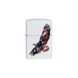 29418 Zippo öngyújtó Matt fehér - Amerikai sas