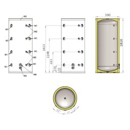 Install Storax Terra puffertároló 300L