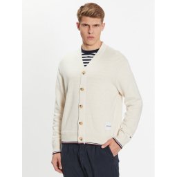 Tommy Hilfiger Kardigán MW0MW32038 Ekru Regular Fit