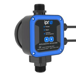 WATER-PASS vezérlőegység manométerrel, elektronikus szivattyú áramláskapcsoló szárazonfutás elleni védelemmel, press control