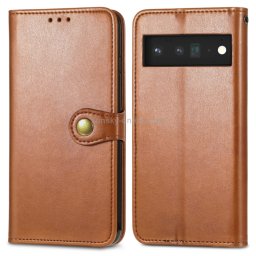 LEATHER BUCKLE Pénztárca Google Pixel 6 Pro barna