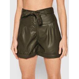 Liu Jo Műbőr rövidnadrág WF1491 E0392 Zöld Regular Fit
