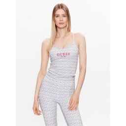 Guess Felső V3YP14 MC03W Fehér Slim Fit