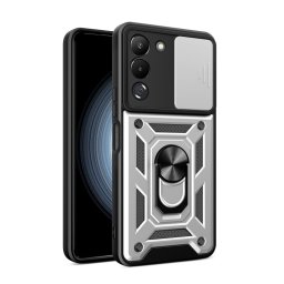 RING KAMERA Borító tartóval Infinix Note 12 ezüsthöz