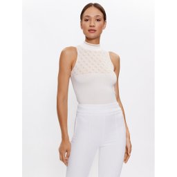 Guess Felső W3YR26 Z37K0 Bézs Slim Fit