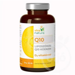 Viva natura Liposzómás q10 koenzim d3-vitaminnal étrend kiegészítő kapszula 60 db
