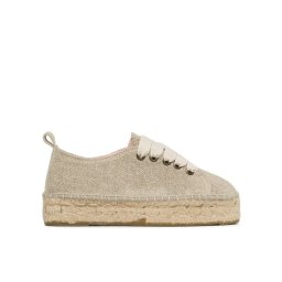 Manebi Espadrilles Lace-Up Espadrilles O 7.1 E0 Bézs