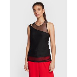 DKNY Blúz P2FH7N65 Fekete Regular Fit