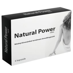 Natural Power - ginzeng tartalmú étrend-kiegészítő kapszula (6 db)