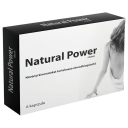 Natural Power - ginzeng tartalmú étrend-kiegészítő kapszula (6 db)