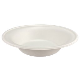Tányér leveses 500 ml komposztálható cukornád 50 db/csomag, fehér