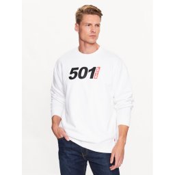 Levi's® Pulóver 501 Graphic 38712-0214 Fehér Relaxed Fit
