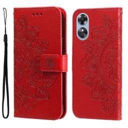 ART MANDALA pénztárca tok Oppo A17 piros