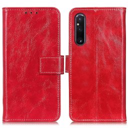RETRO Wallet tok Sony Xperia 1 V piros