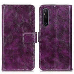 RETRO Wallet tok Sony Xperia 1 V lila