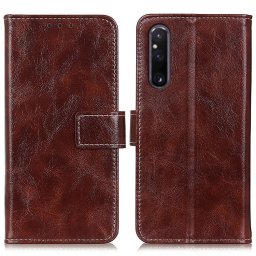 RETRO Wallet tok Sony Xperia 1 V barna