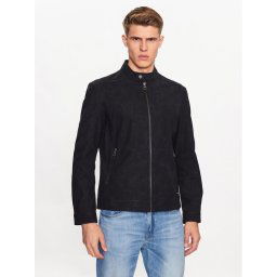 Guess Műbőr dzseki M3YL00 WFHA0 Fekete Regular Fit